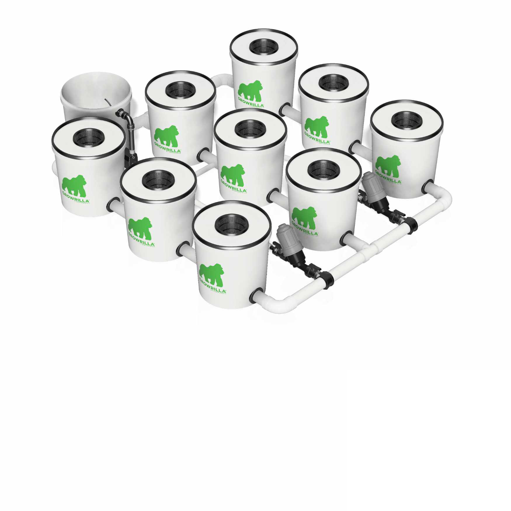 Growrilla RDWC PRO _ 9-Topfe 19L